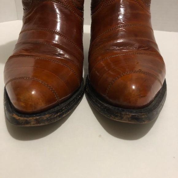 Brown cowboy boots - Picture 4 of 8